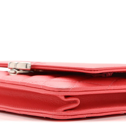 Quilted Calfskin Wallet Bag - Pink