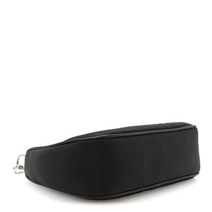 Mini Nylon Shoulder Bag - Black