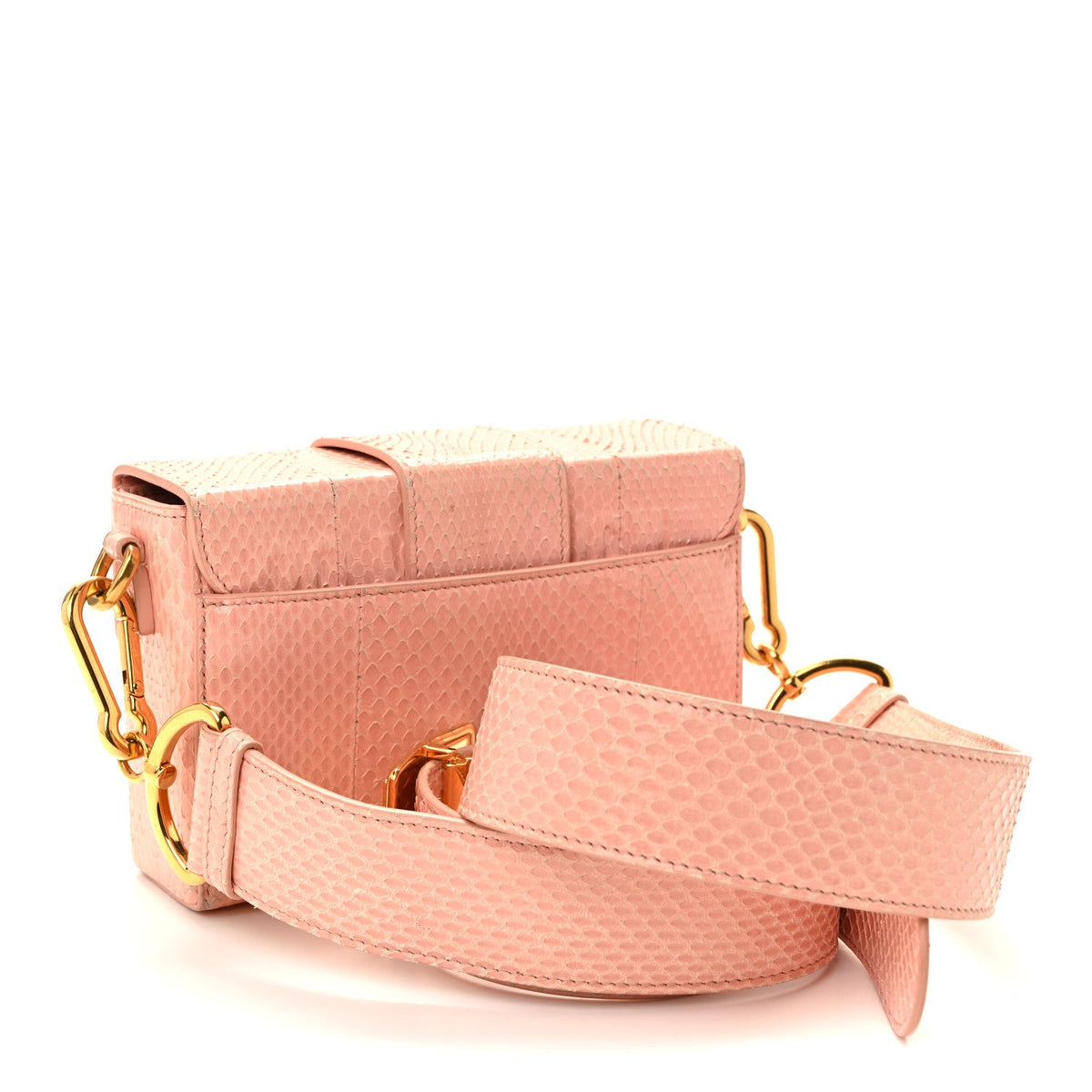 Snakeskin 30 Montaigne Box Bag Rose Clai Handbag