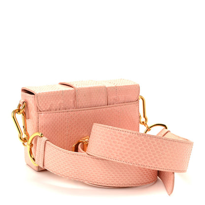 Snakeskin 30 Montaigne Box Bag Rose Clai Handbag