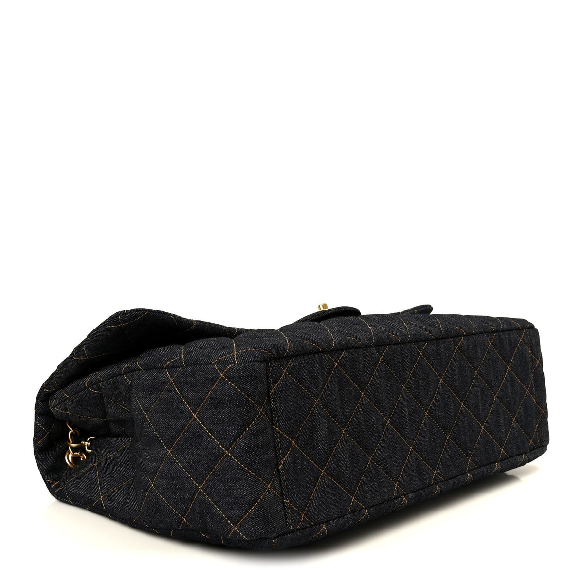 Quilted Flap Shoulder Bag - Blue