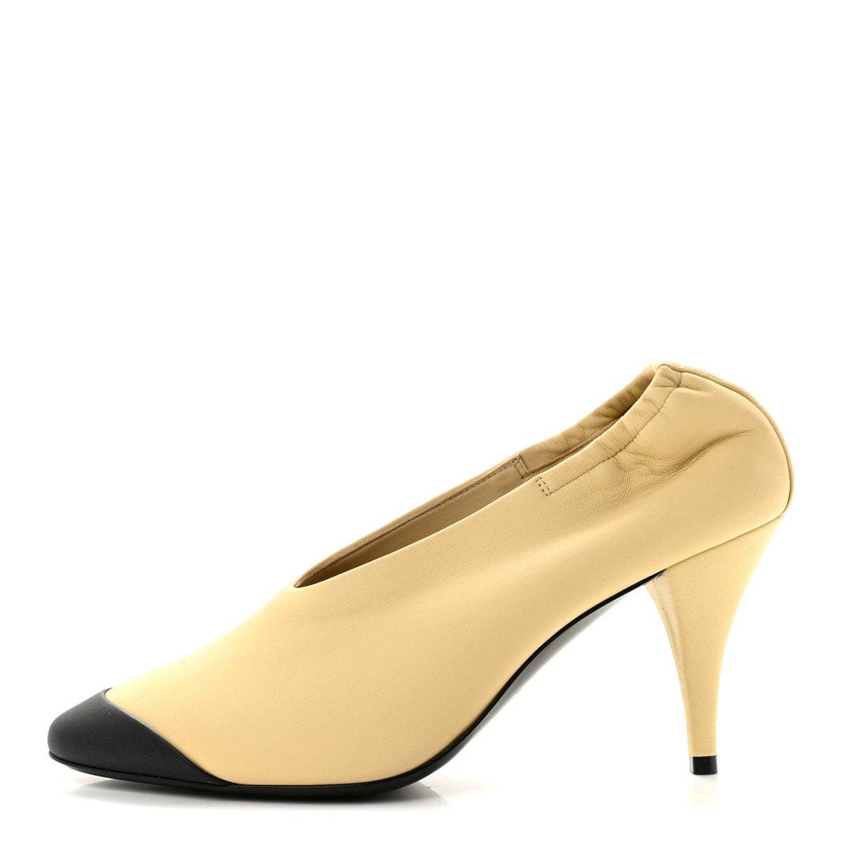 Lambskin Pumps Light Beige Black