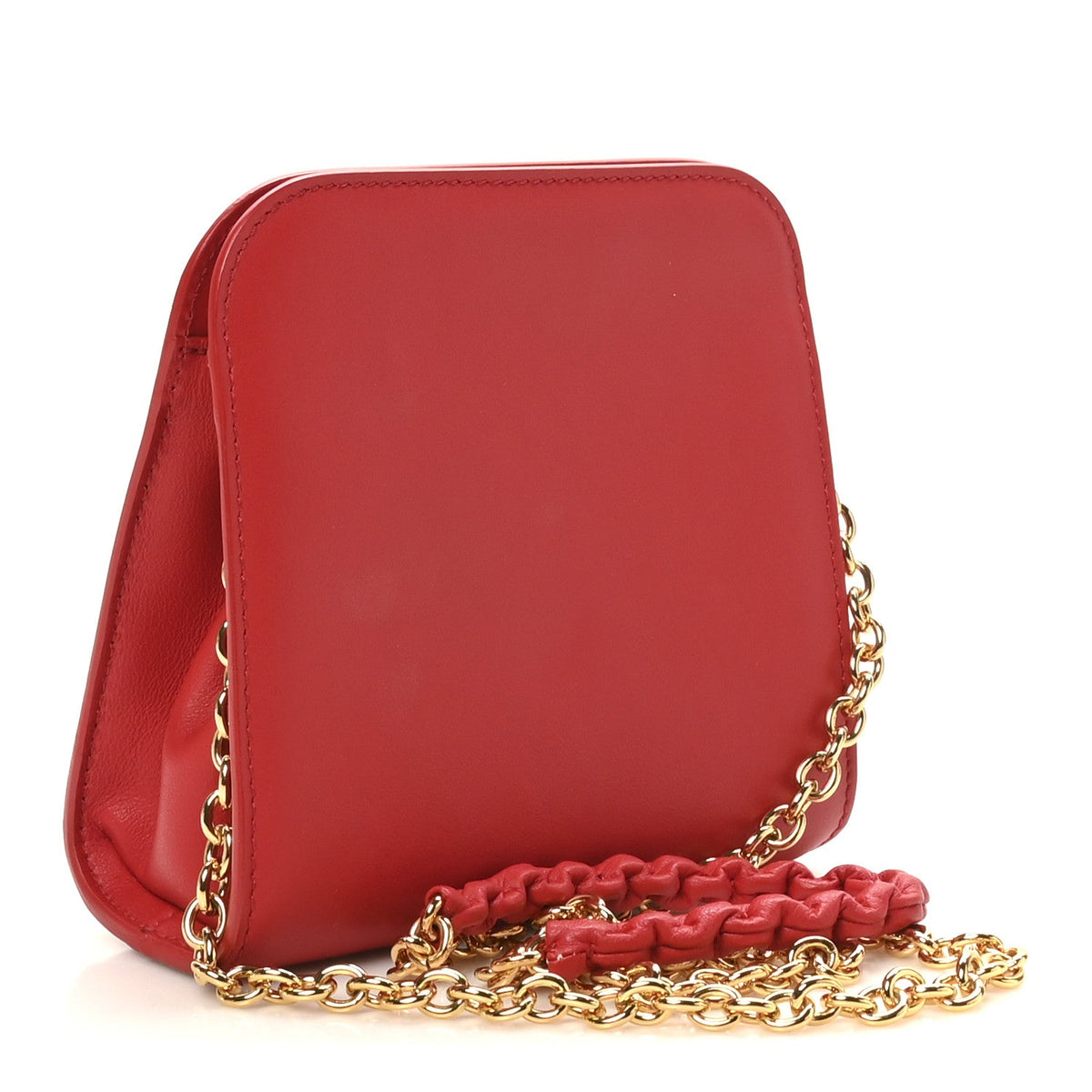 Calfskin Handbag - Red