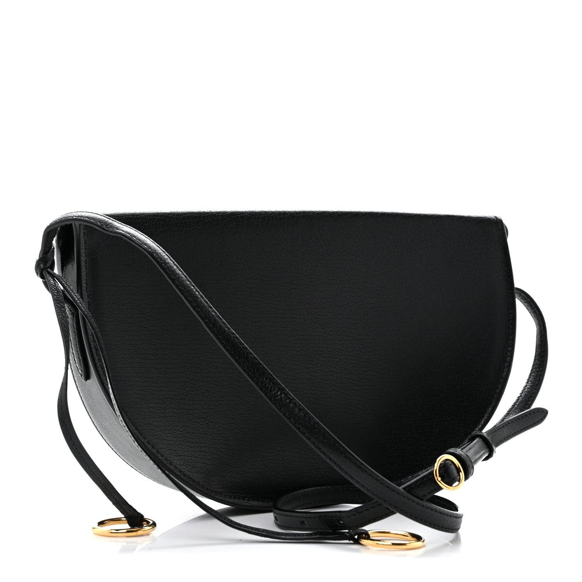 Goatskin Shoulder Bag - Black