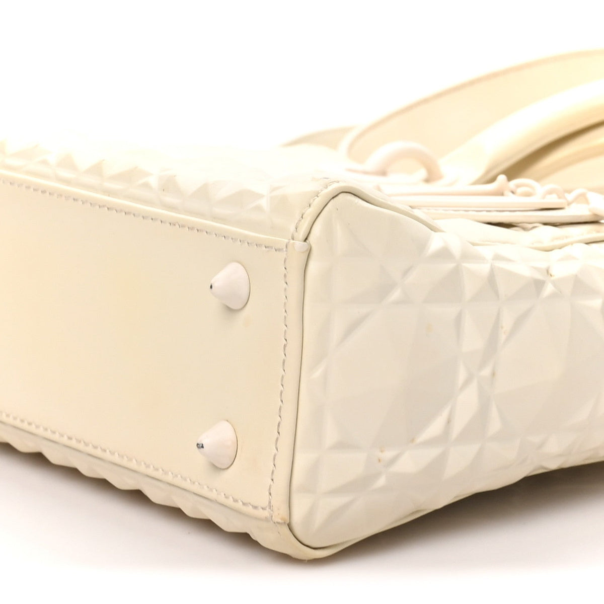 Small Calfskin Handbag - White