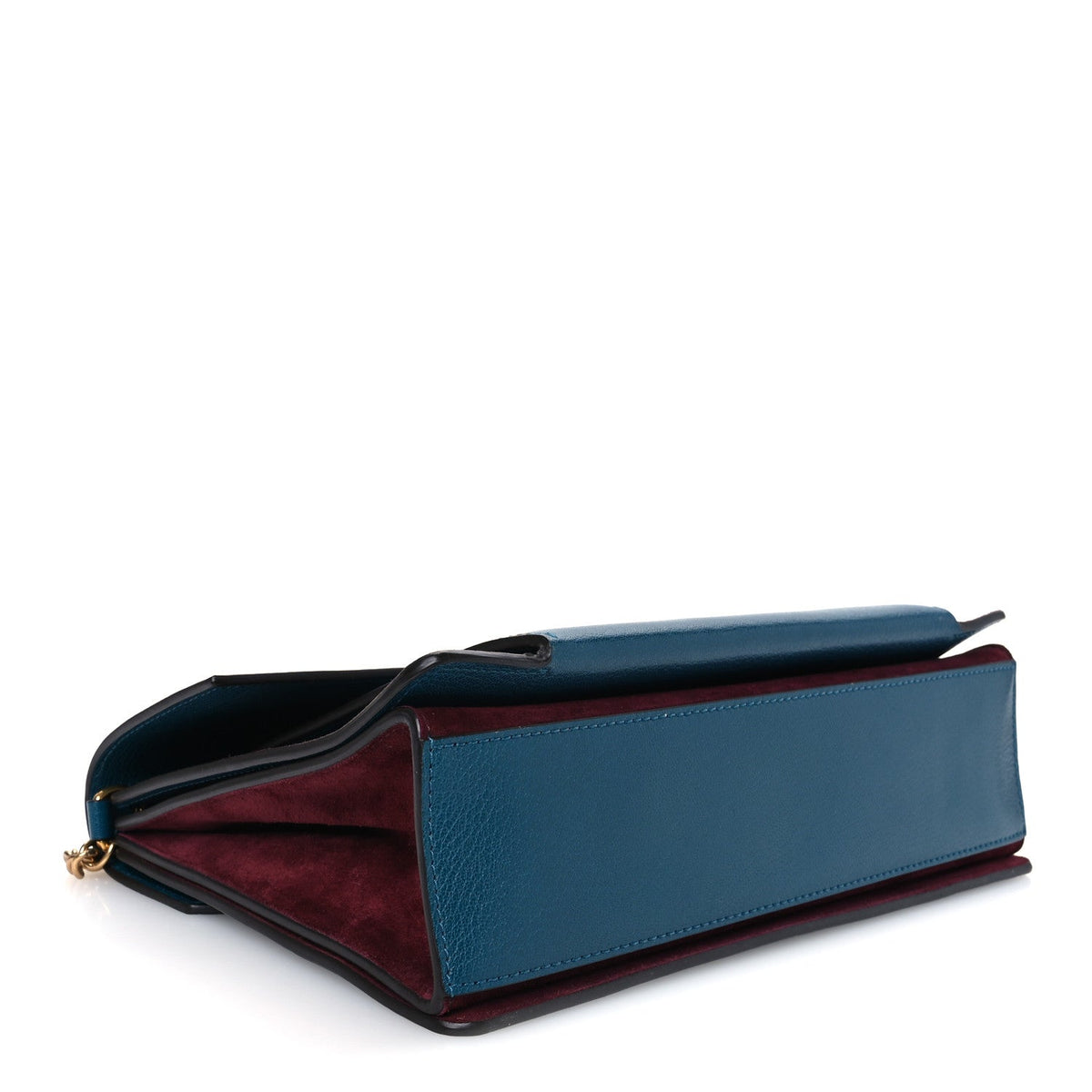 Medium Goatskin Suede Shoulder Bag - Blue