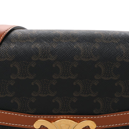 Calfskin Canvas Handbag - Tan
