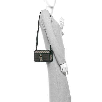 Mini Quilted Calfskin Shoulder Bag - Red