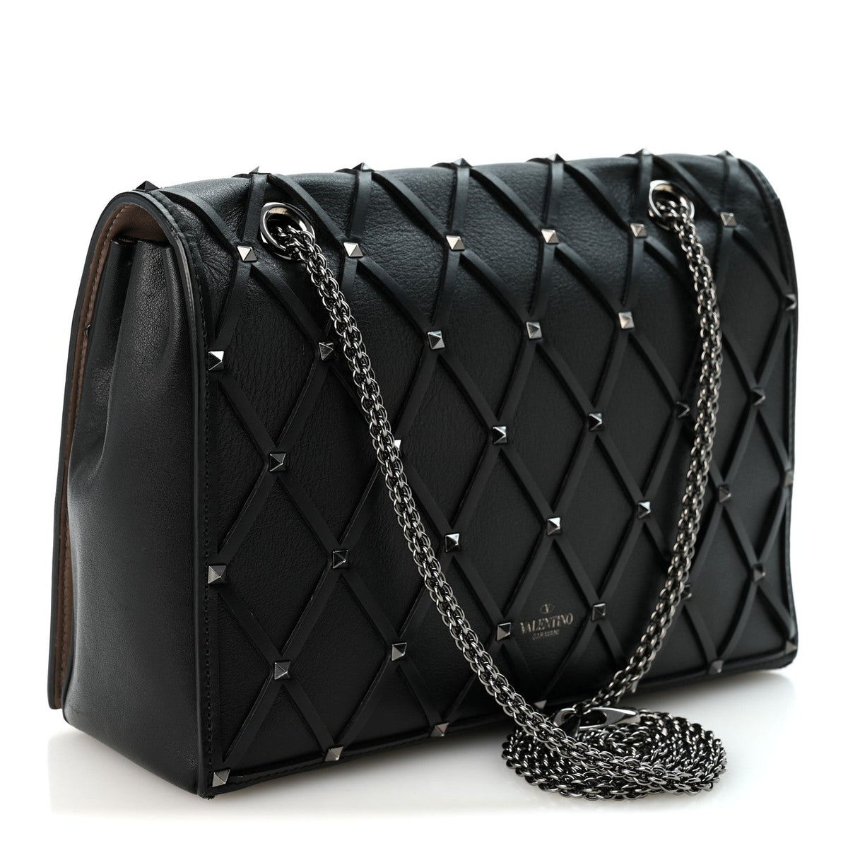 Quilted Calfskin Shoulder Bag - Black