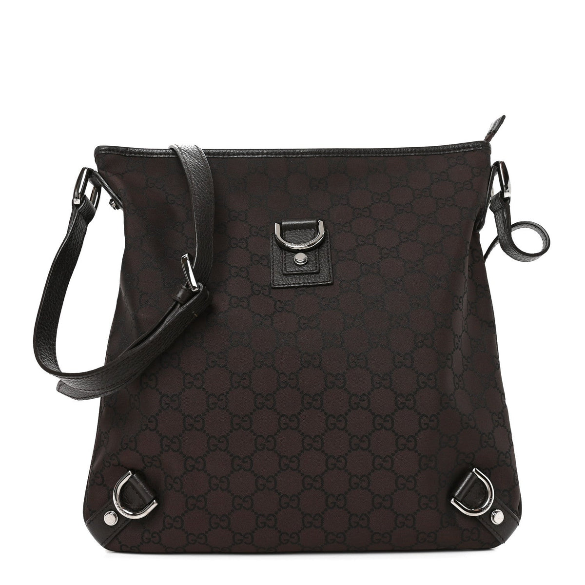 Nylon Handbag - Brown