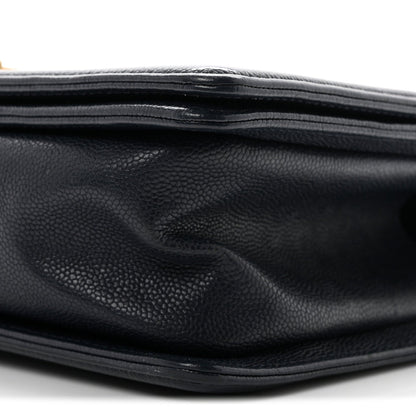 Medium Quilted Caviar Flap Shoulder Bag