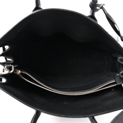 Small Calfskin Handbag - Black