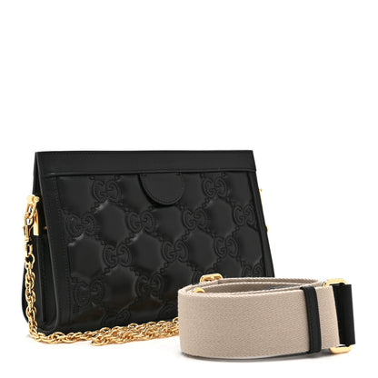Small Calfskin Shoulder Bag - Black