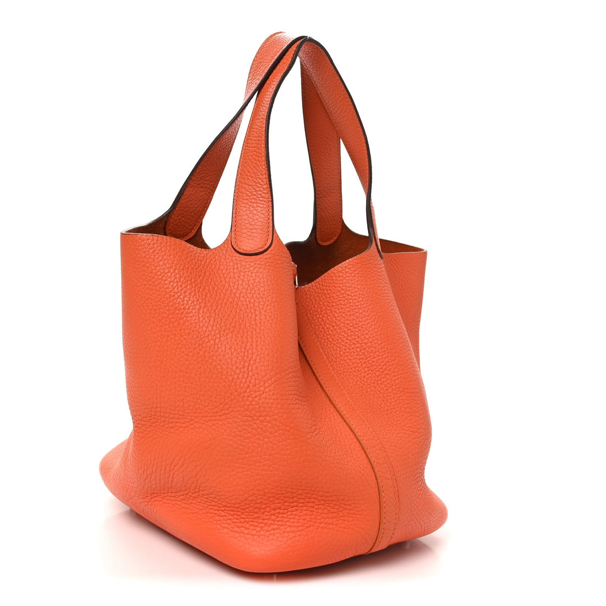 Taurillon Clemence Picotin Lock Mm Orang Handbag