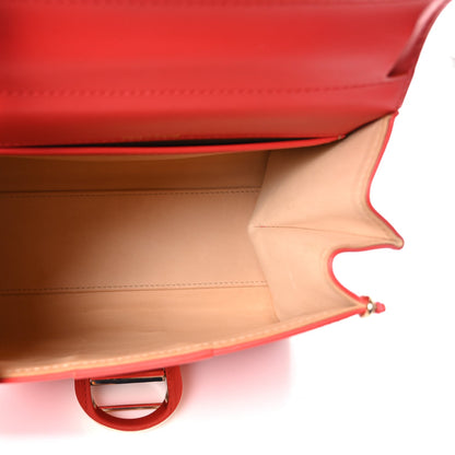 Mini Calfskin Satchel Bag - Red