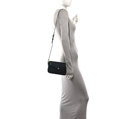 Mini Calfskin Shoulder Bag - Black