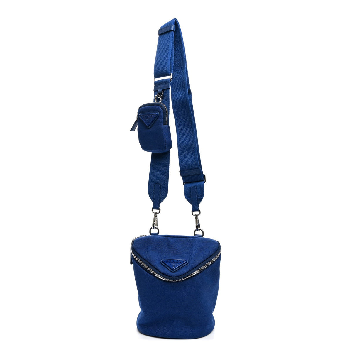 Canvas Crossbody Bag - Blue