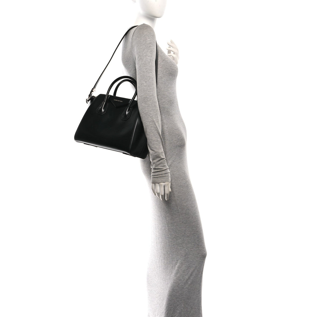 Small Calfskin Handbag - Black