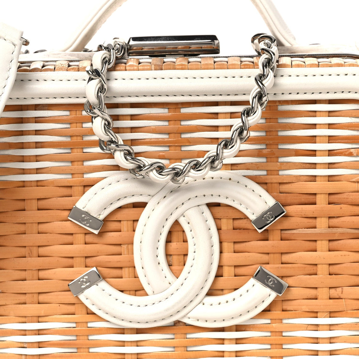 Small Calfskin Handbag - White