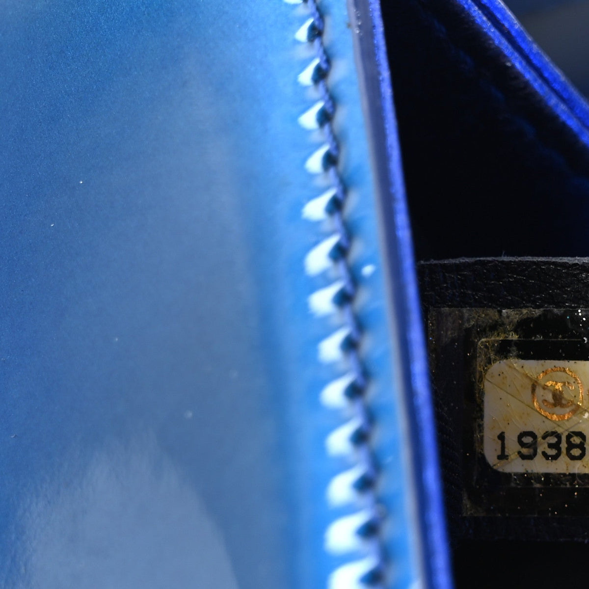 Small Quilted Calfskin Flap Shoulder Bag - Blue