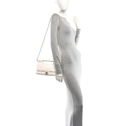 Lambskin Flap Shoulder Bag - White