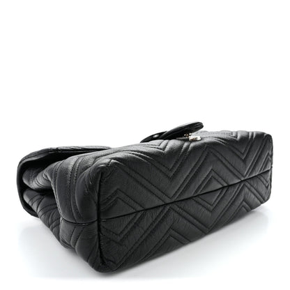 Medium Calfskin Shoulder Bag - Black