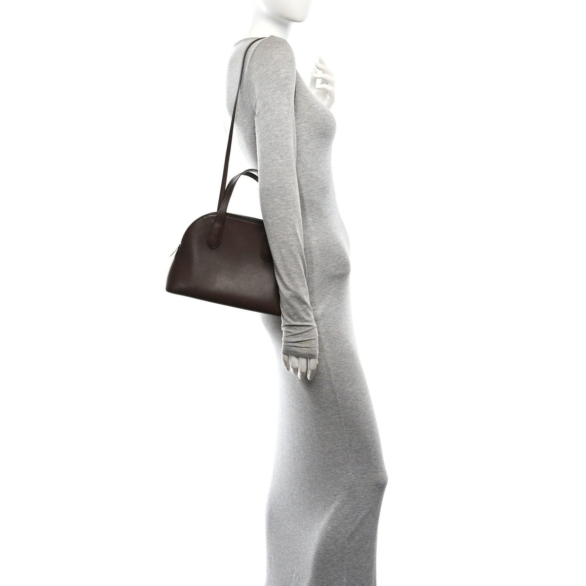 Medium Calfskin Shoulder Bag - Brown
