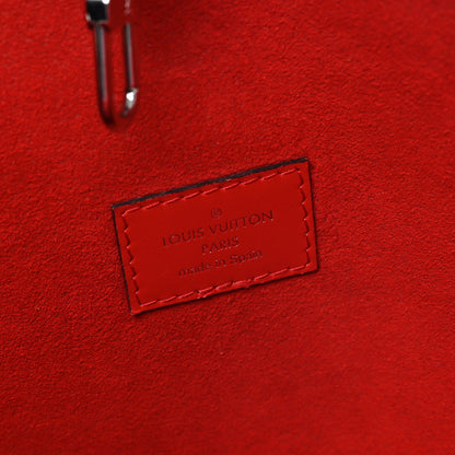 Epi Neverfull Mm Indigo Coquelicot Handbag