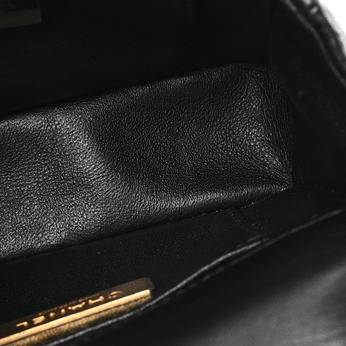 Mini Quilted Lambskin Flap Shoulder Bag - Black