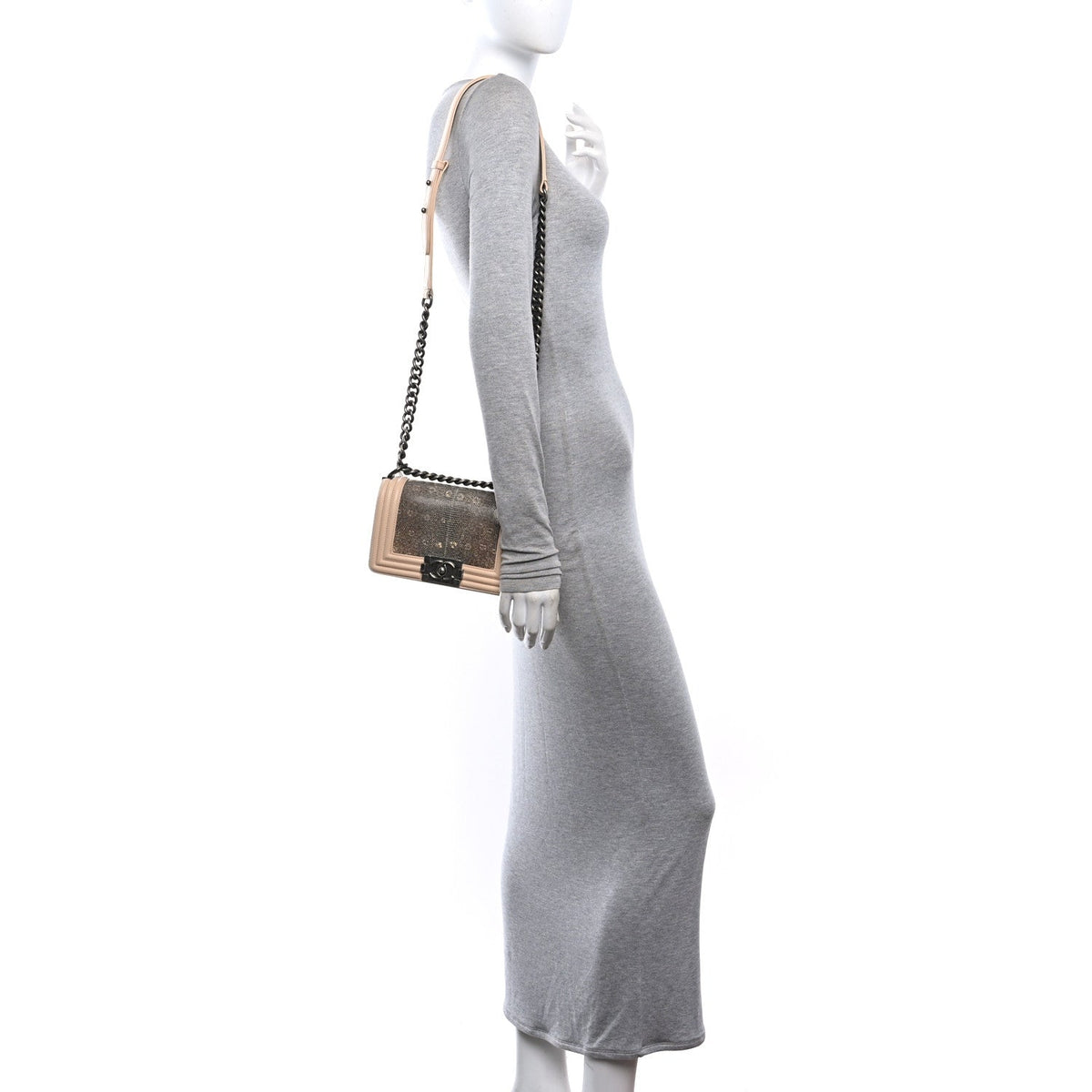 Small Calfskin Flap Shoulder Bag - Pink
