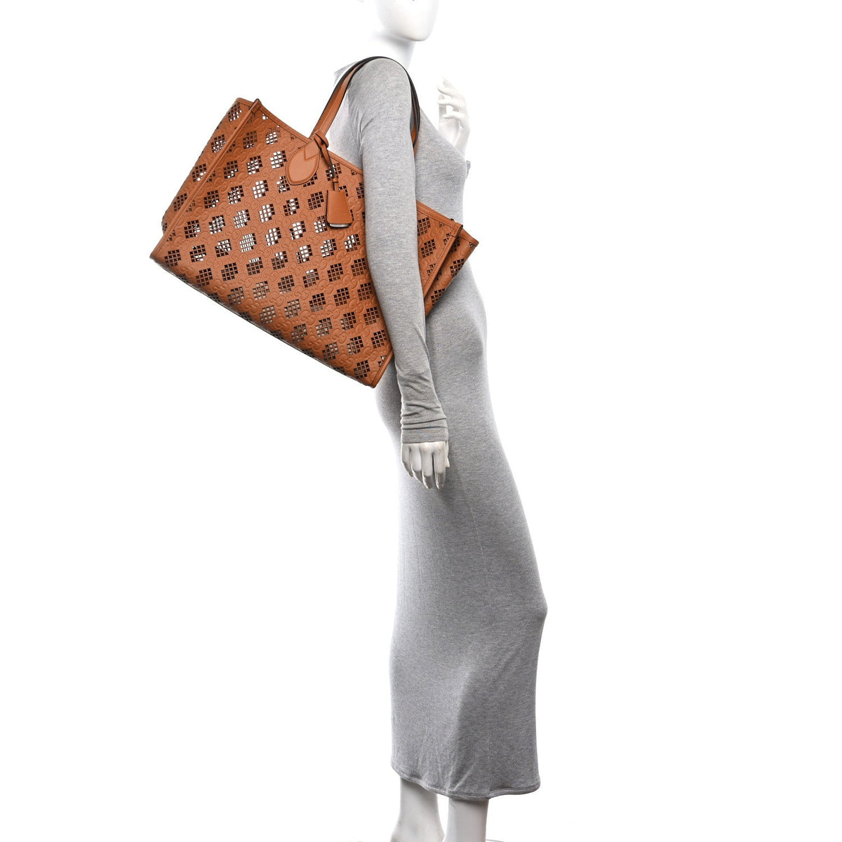 Medium Calfskin Tote Bag - Brown