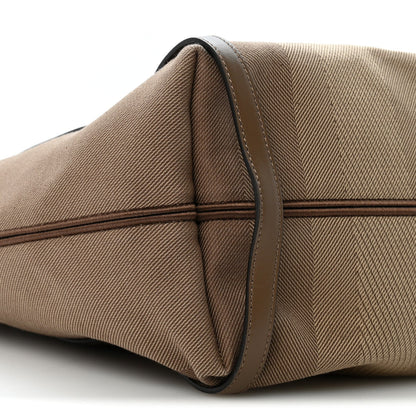 Medium Calfskin Canvas Tote Bag