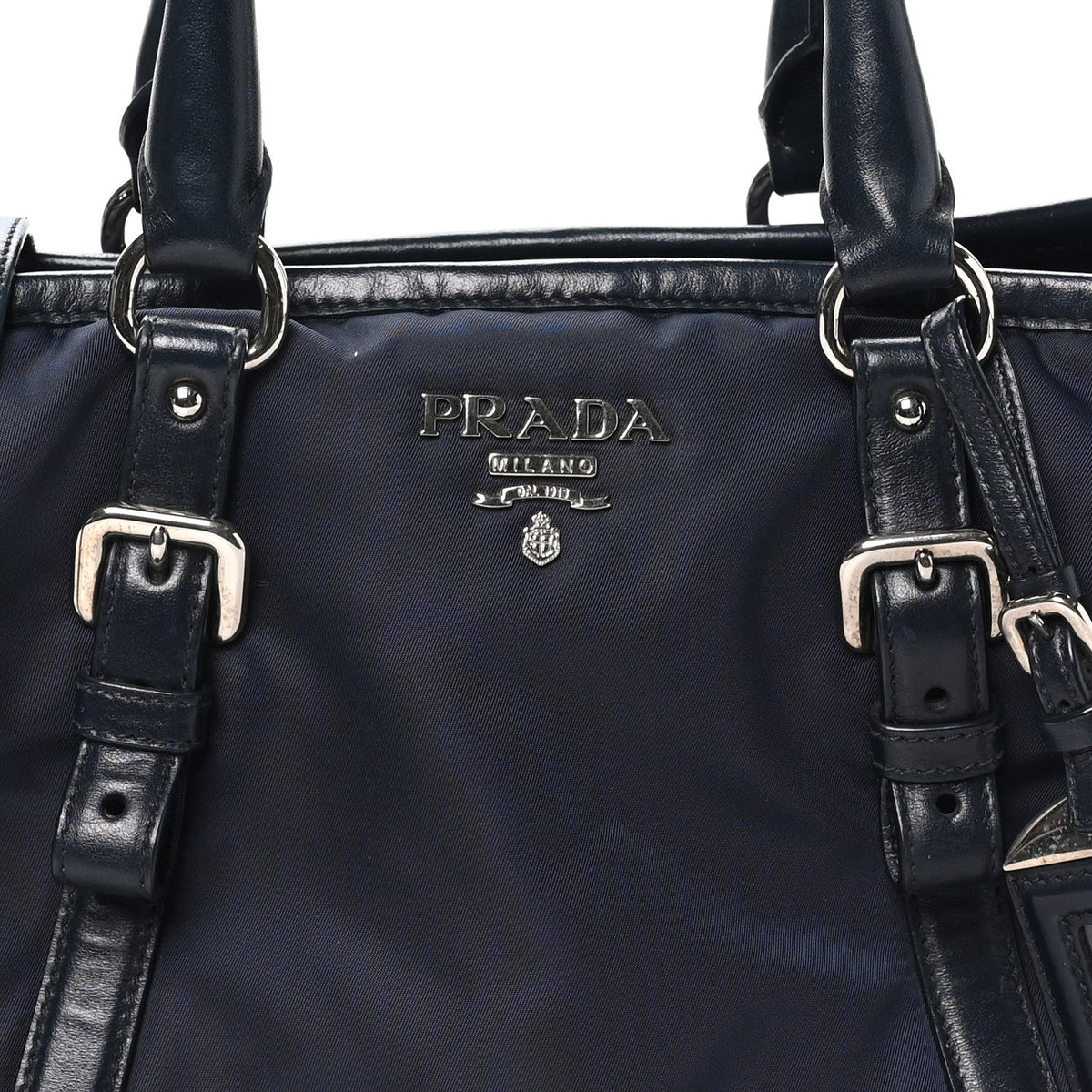 Small Nylon Tote Bag - Blue