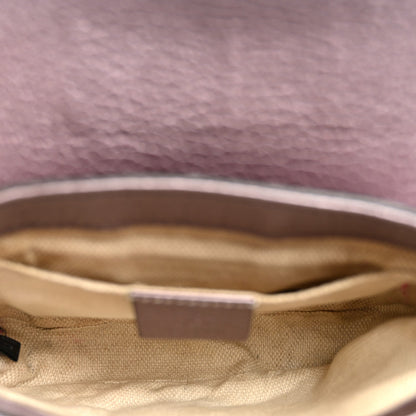 Small Calfskin Crossbody Bag - Purple