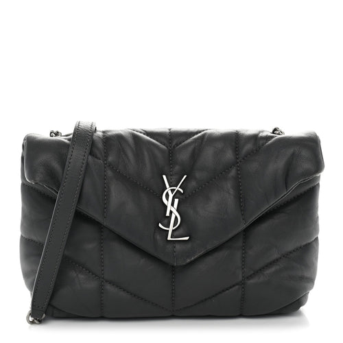Quilted Lambskin Satchel Bag