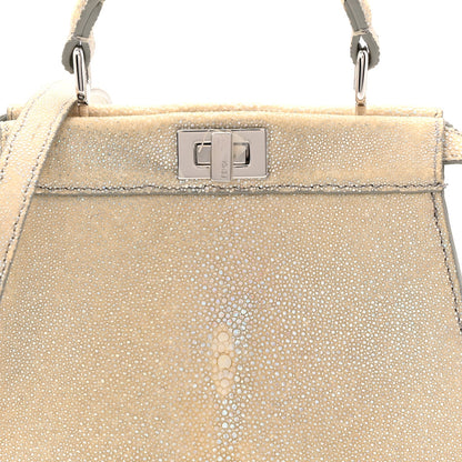 Nappa Satchel Bag - Gray
