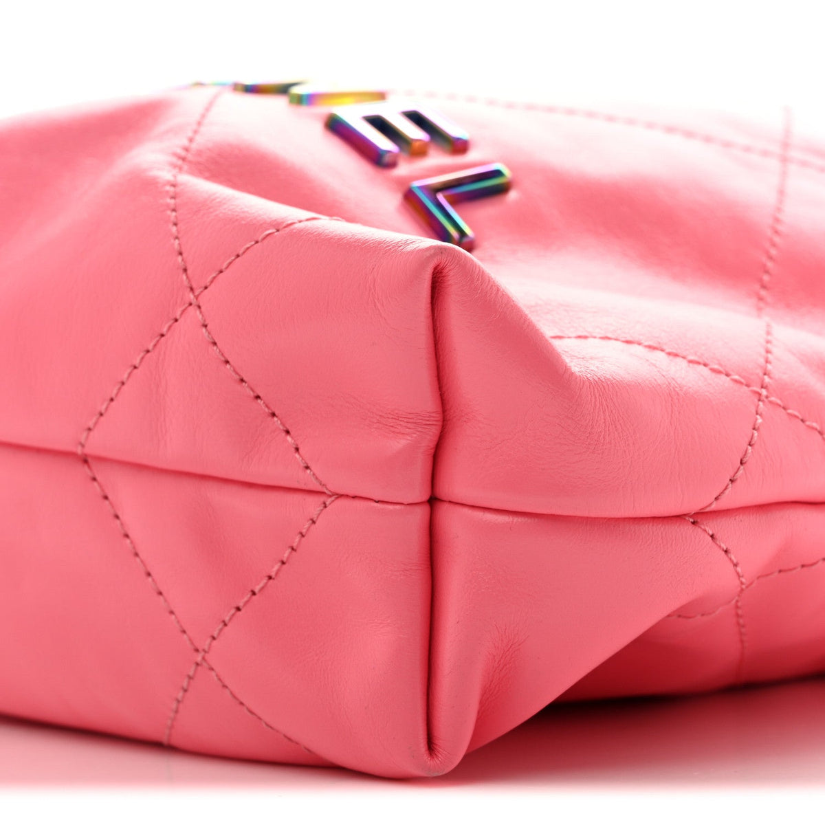 Mini Quilted Calfskin Handbag - Pink