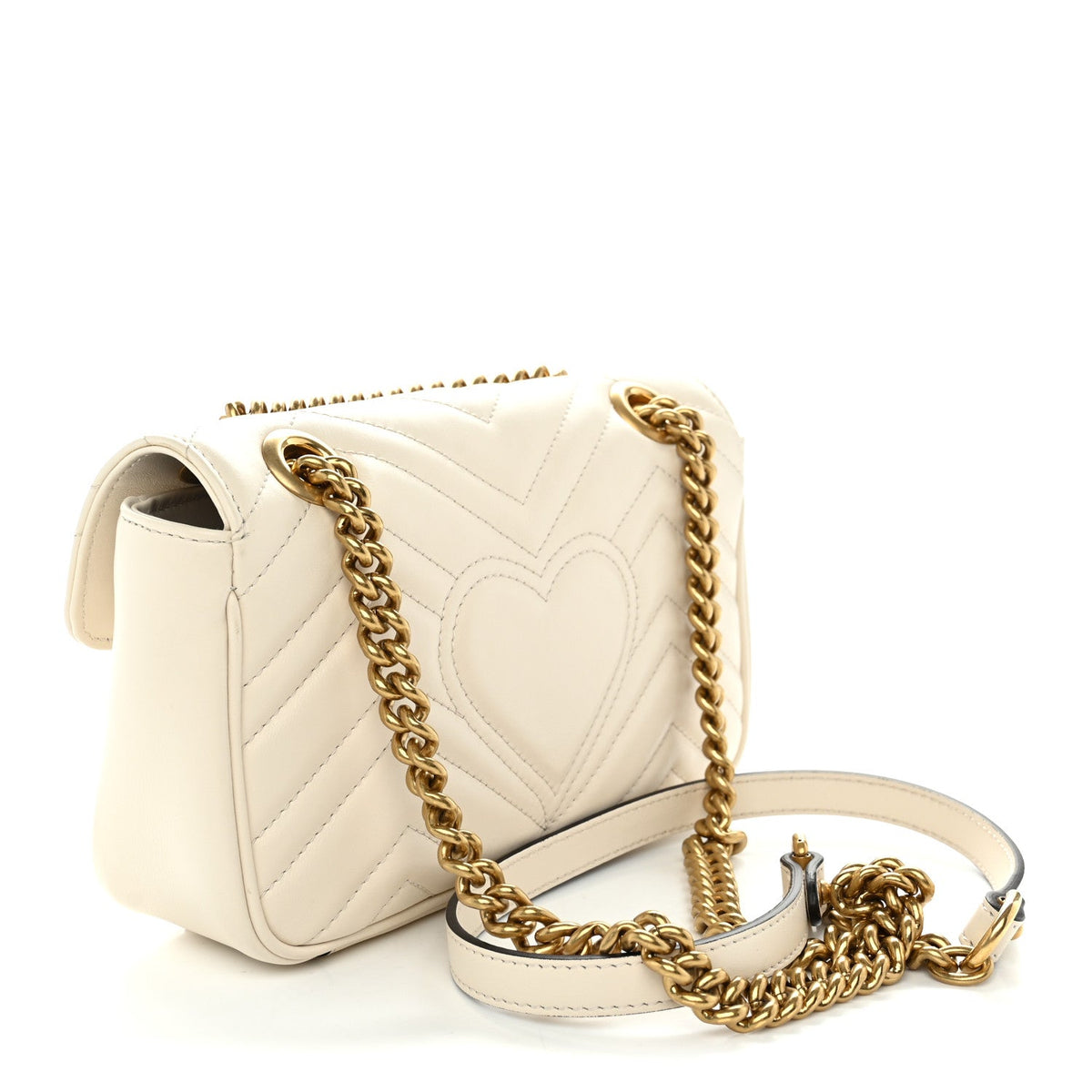 Mini Calfskin Shoulder Bag - White