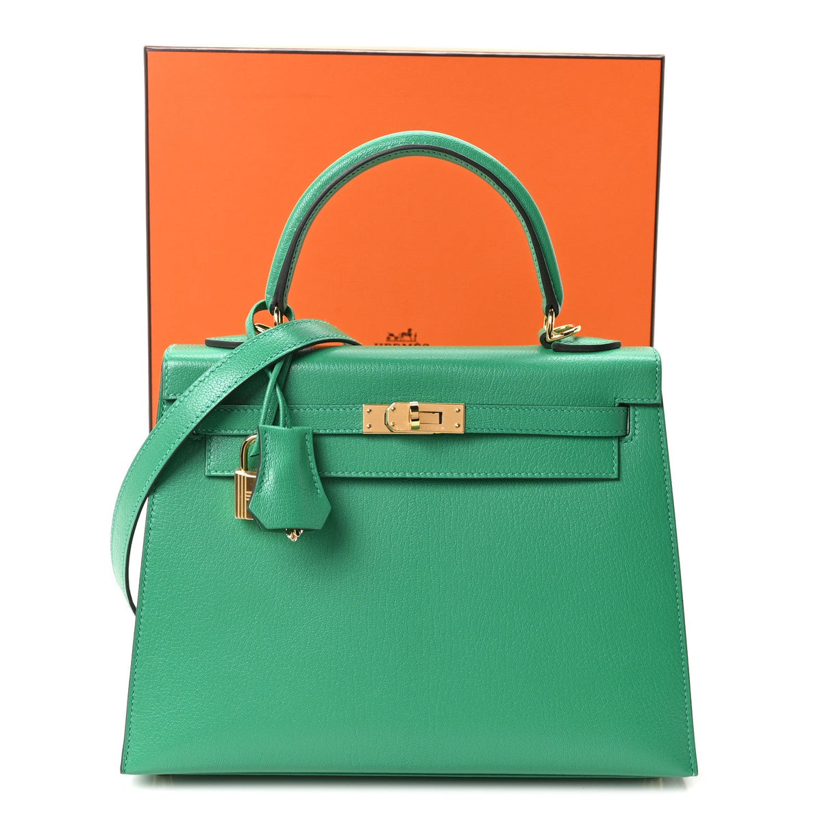 Chevre Chamkila Kelly Sellier 25 Menthe Handbag