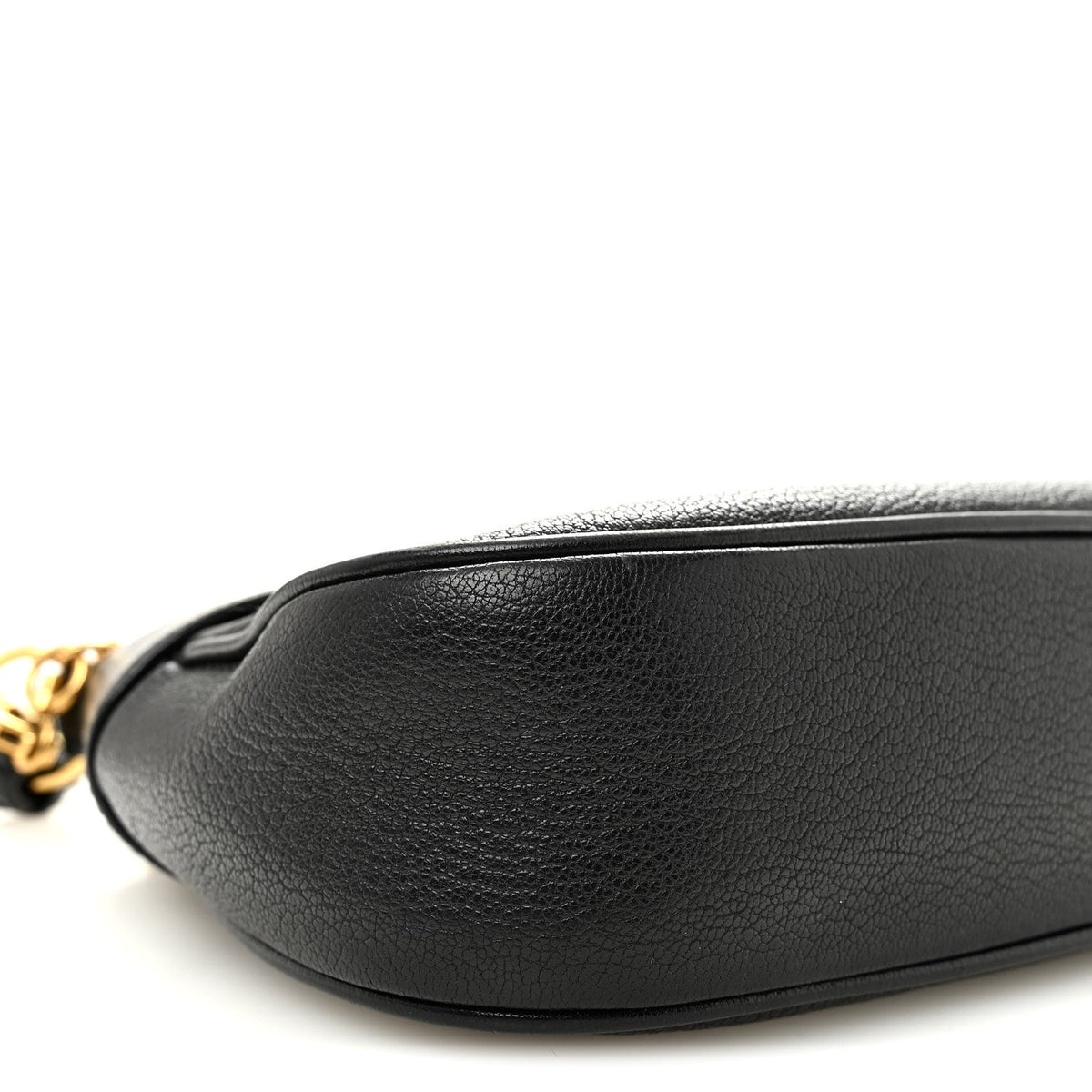Small Goatskin Shoulder Bag - Black