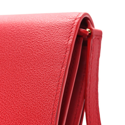 Calfskin Wallet Bag - Red