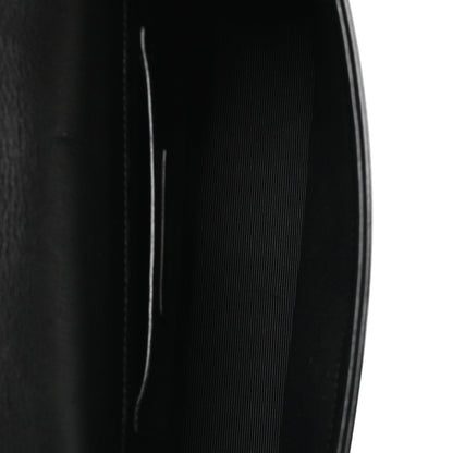 Medium Lambskin Satchel Bag - Black