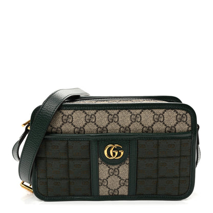 Mini Quilted Calfskin Shoulder Bag - Red