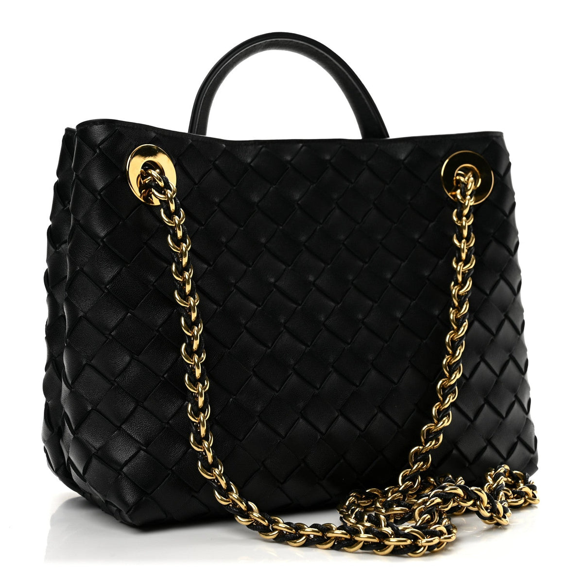 Small Nappa Shoulder Bag - Black