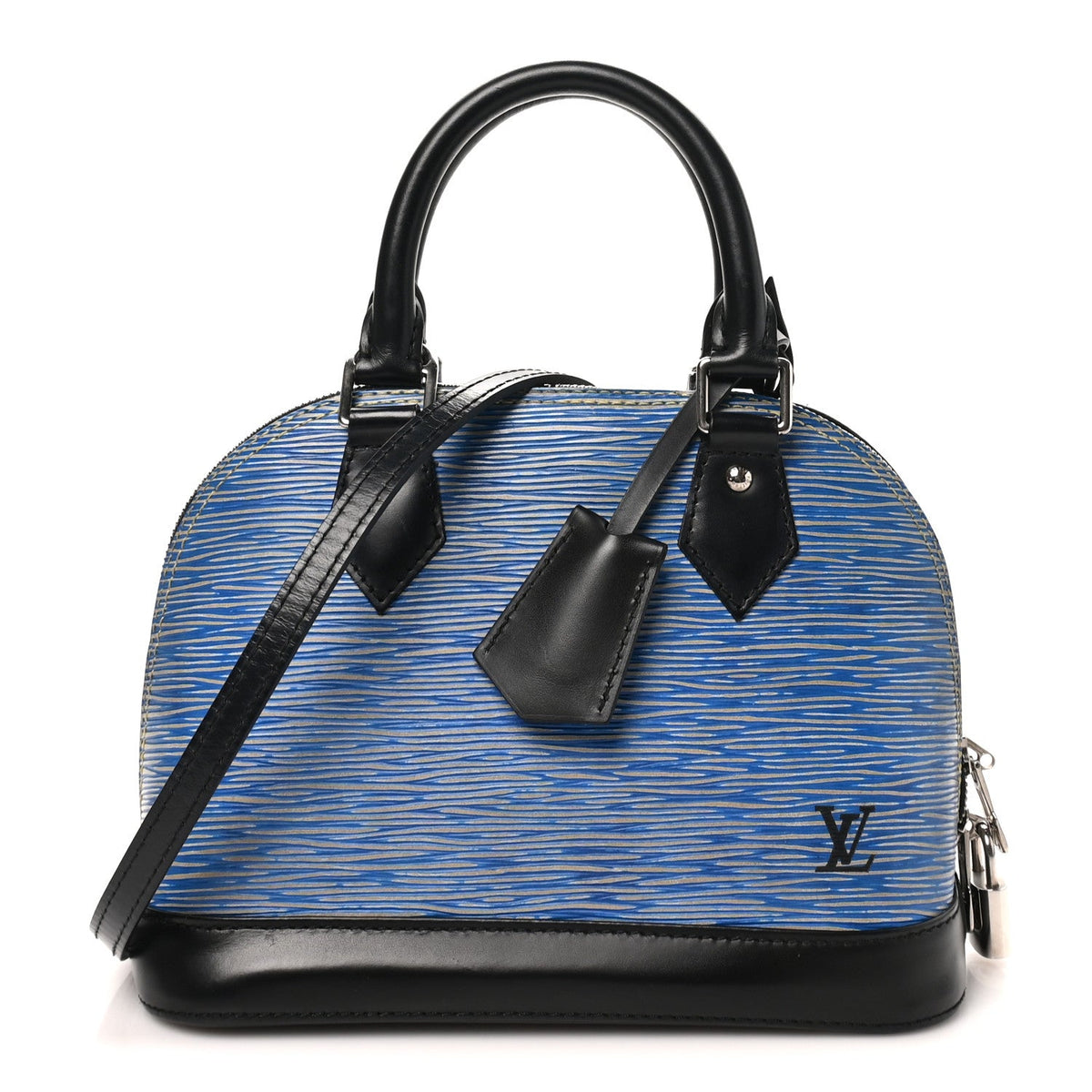 Epi Alma Bb Denim Light Handbag