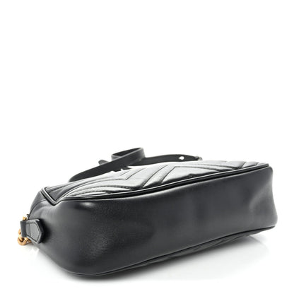 Small Calfskin Shoulder Bag - Black