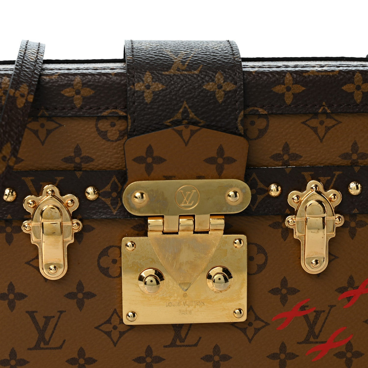 Reverse Monogram Petite Malle Handbag