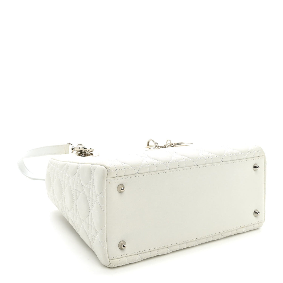 Medium Lambskin Handbag - White