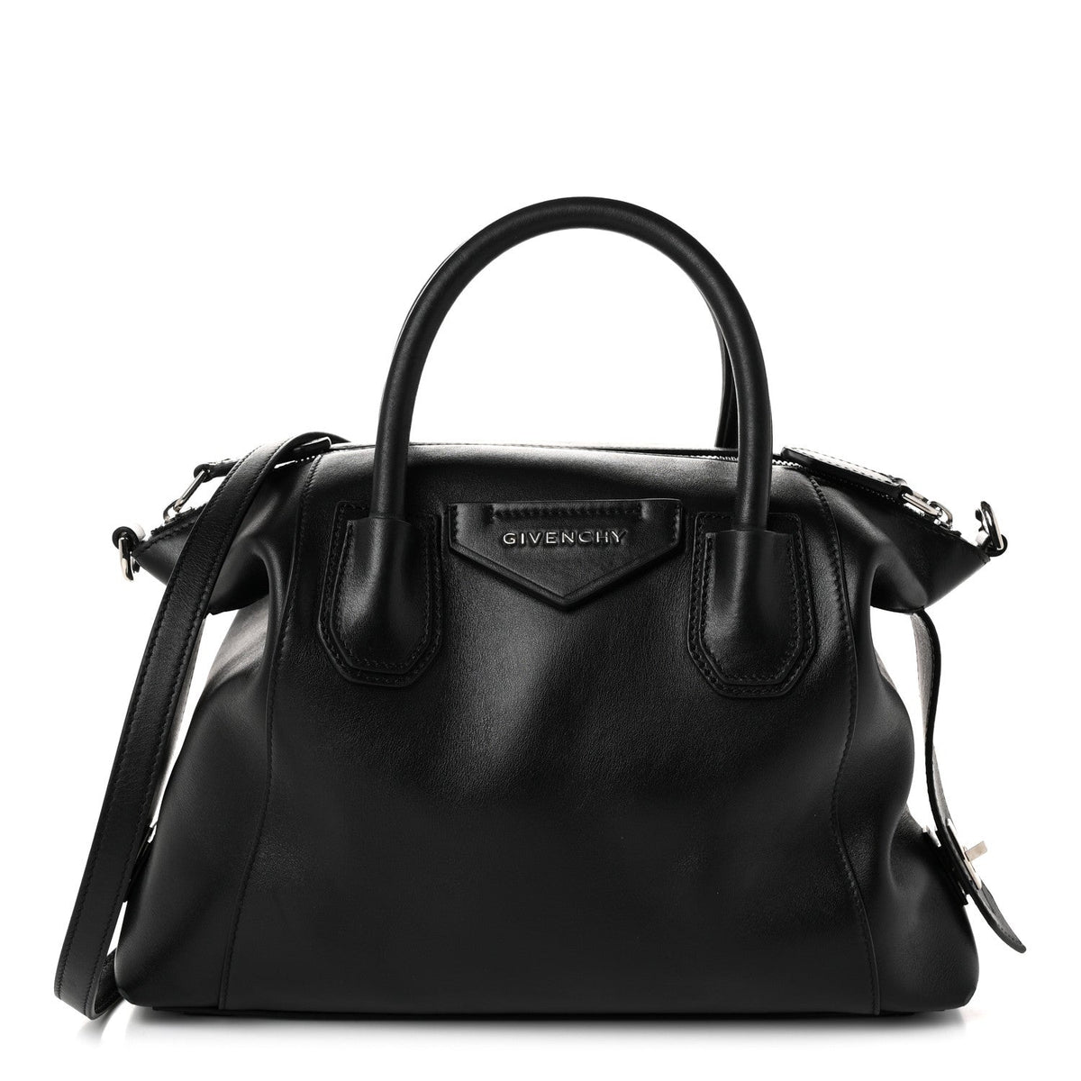 Small Calfskin Handbag - Black