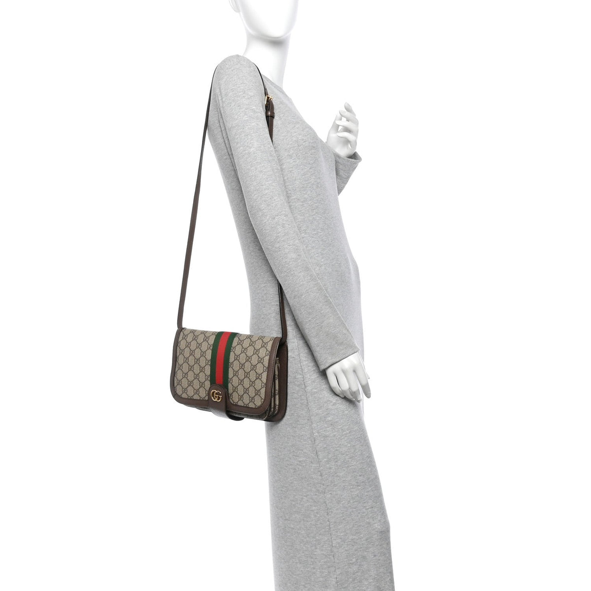Flap Shoulder Bag - Beige